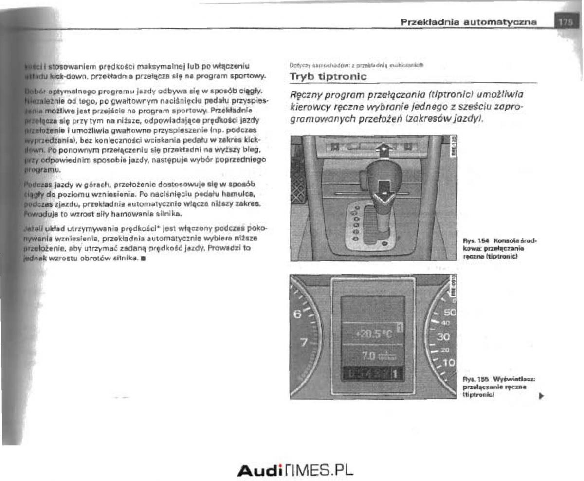 manual  Audi A4 B6 instrukcja / page 169