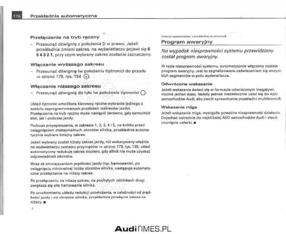 manual  Audi A4 B6 instrukcja / page 170