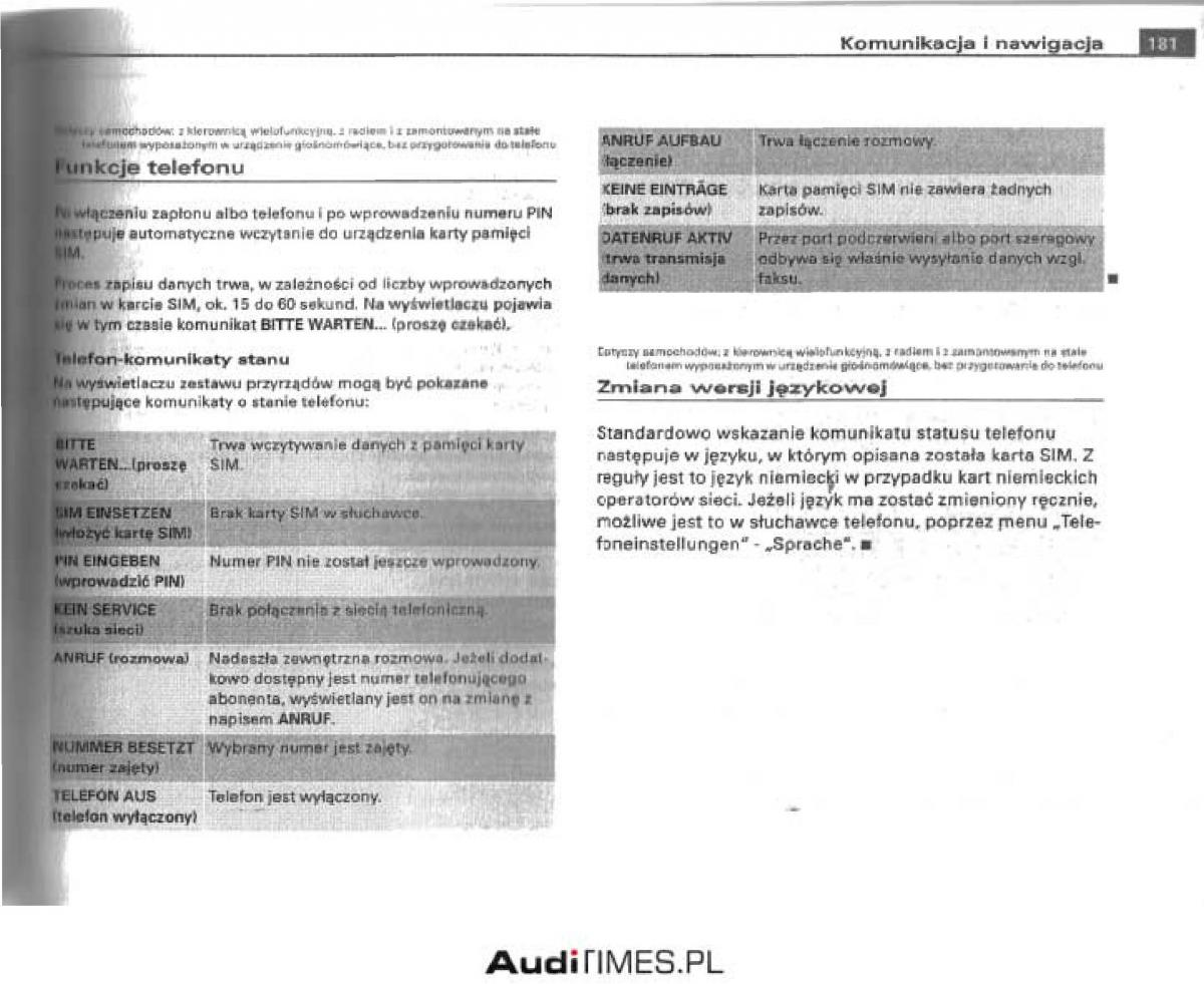 manual  Audi A4 B6 instrukcja / page 175