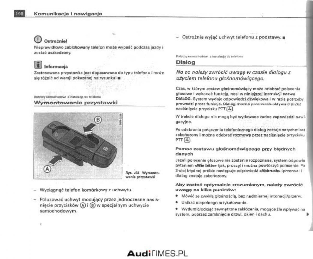 manual  Audi A4 B6 instrukcja / page 184