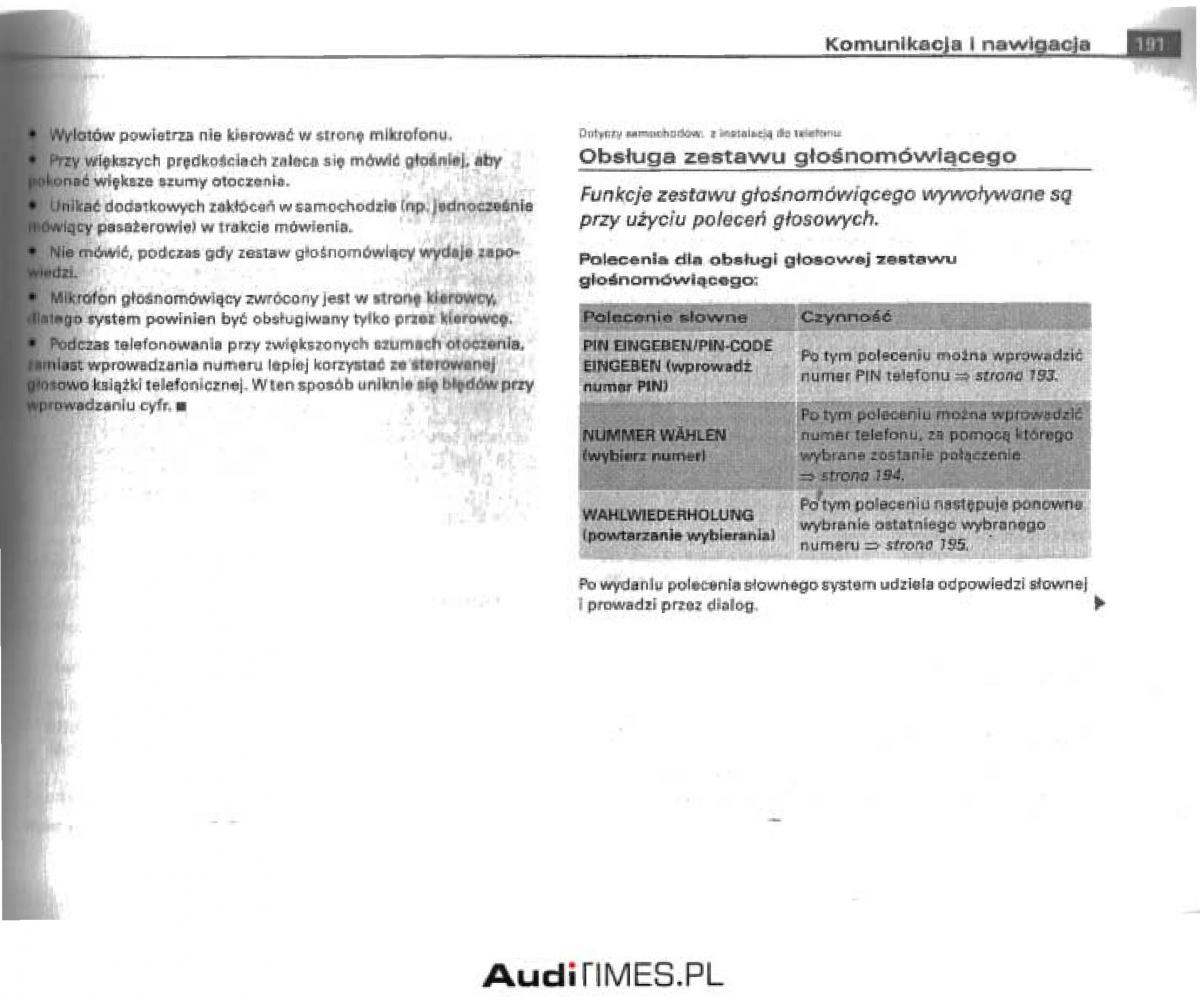 manual  Audi A4 B6 instrukcja / page 185