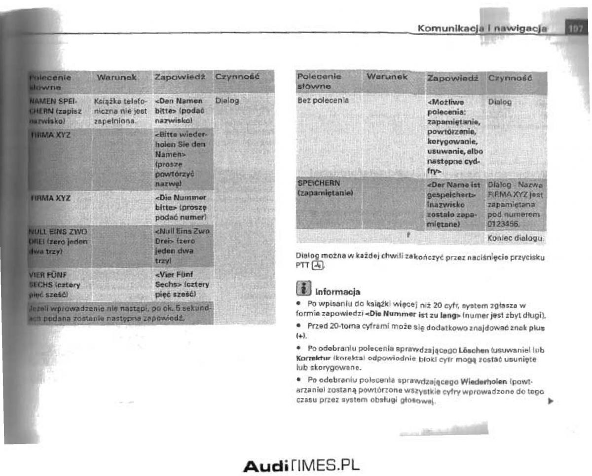 manual  Audi A4 B6 instrukcja / page 191