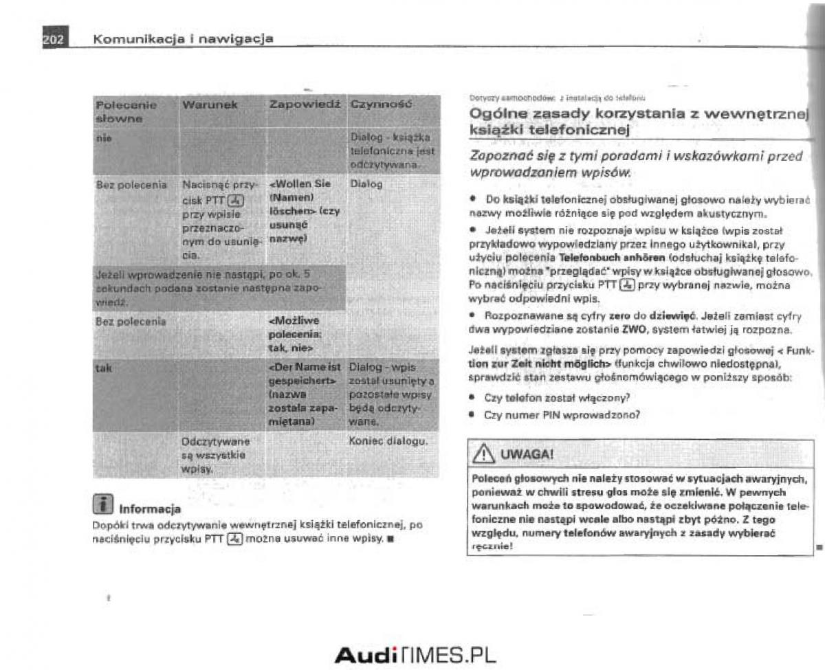 manual  Audi A4 B6 instrukcja / page 196