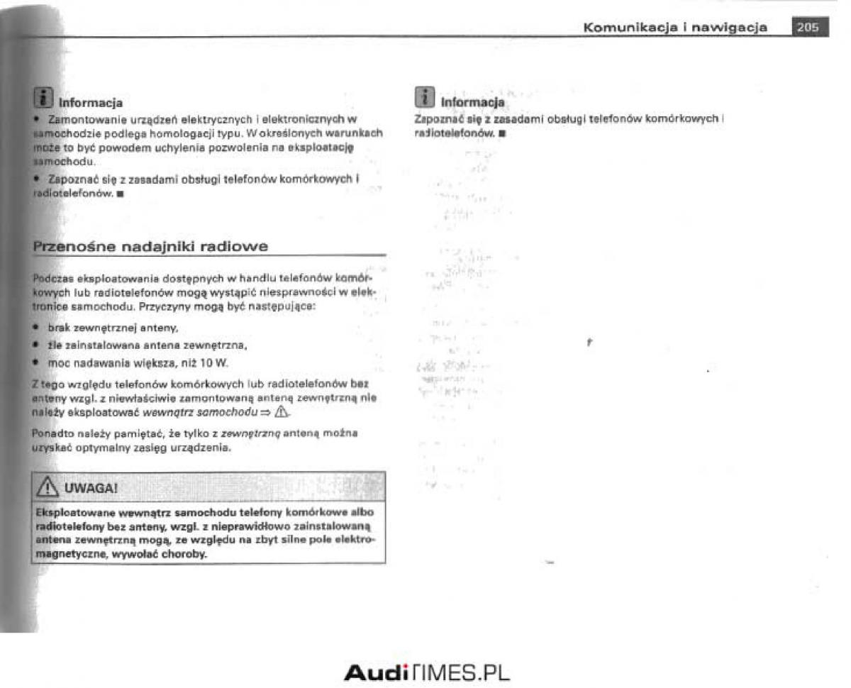 manual  Audi A4 B6 instrukcja / page 199