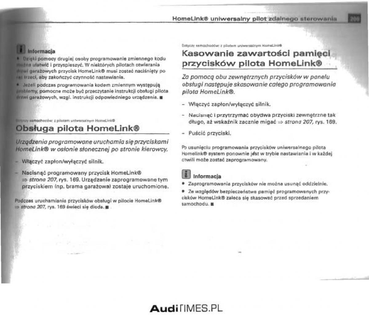 manual  Audi A4 B6 instrukcja / page 203