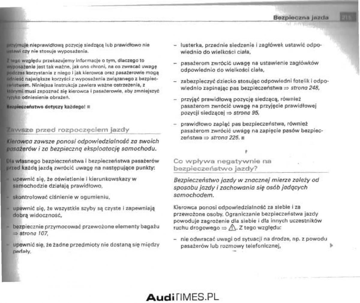 manual  Audi A4 B6 instrukcja / page 207