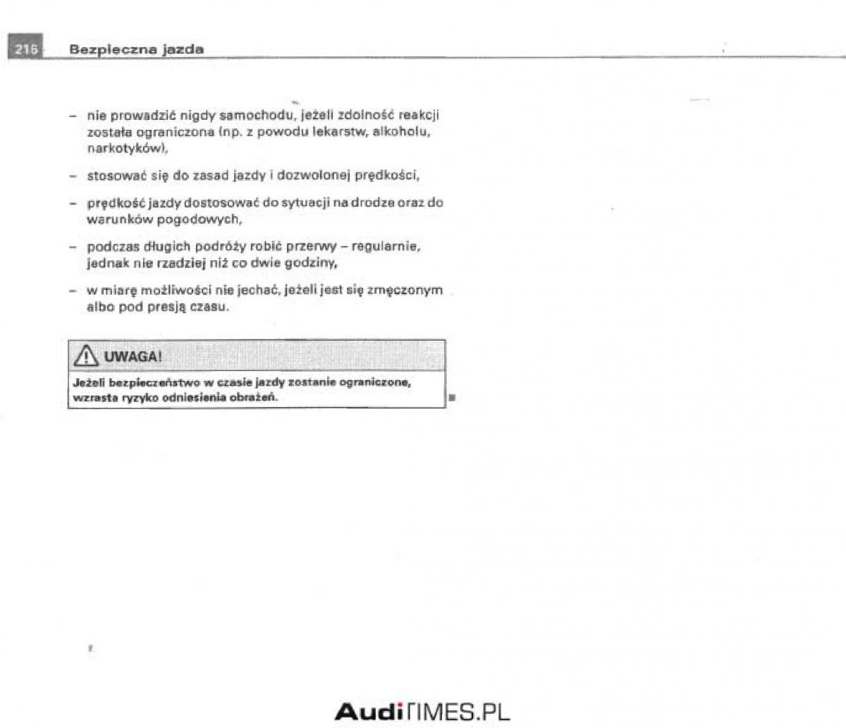 manual  Audi A4 B6 instrukcja / page 208