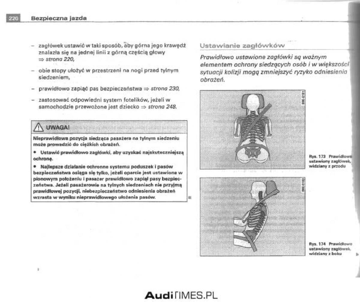 manual  Audi A4 B6 instrukcja / page 212