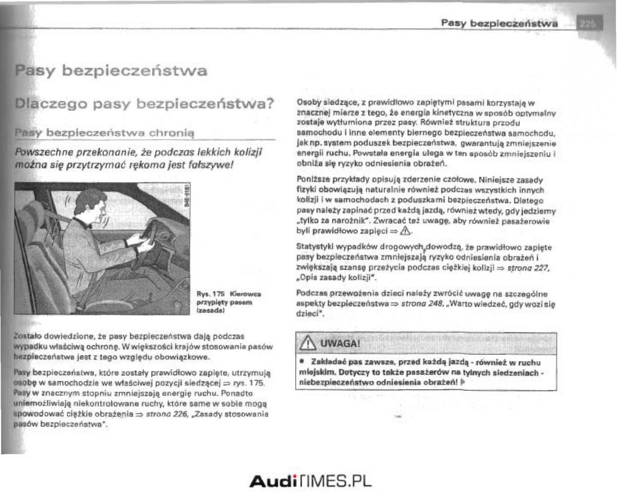 manual  Audi A4 B6 instrukcja / page 217