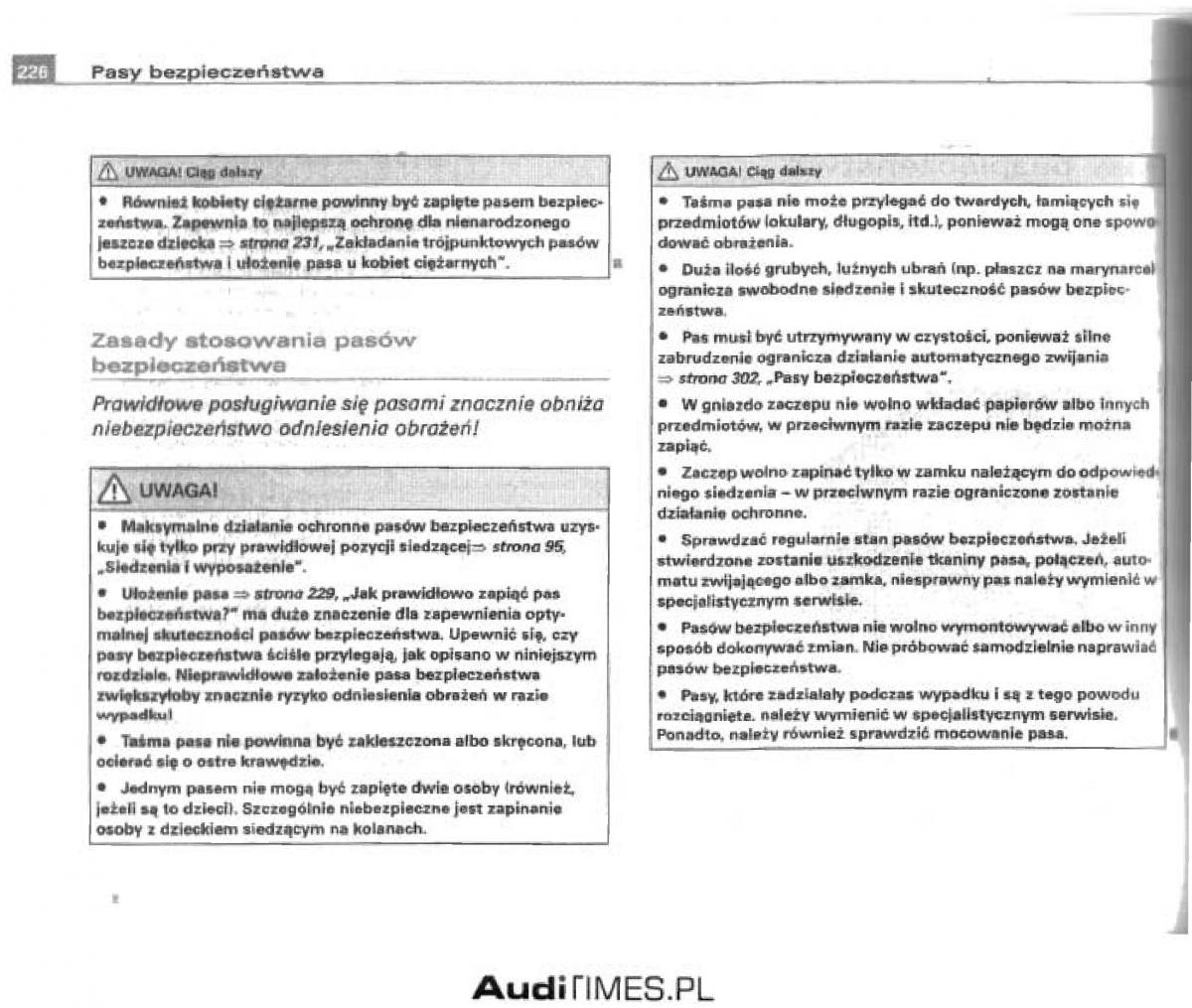 manual  Audi A4 B6 instrukcja / page 218