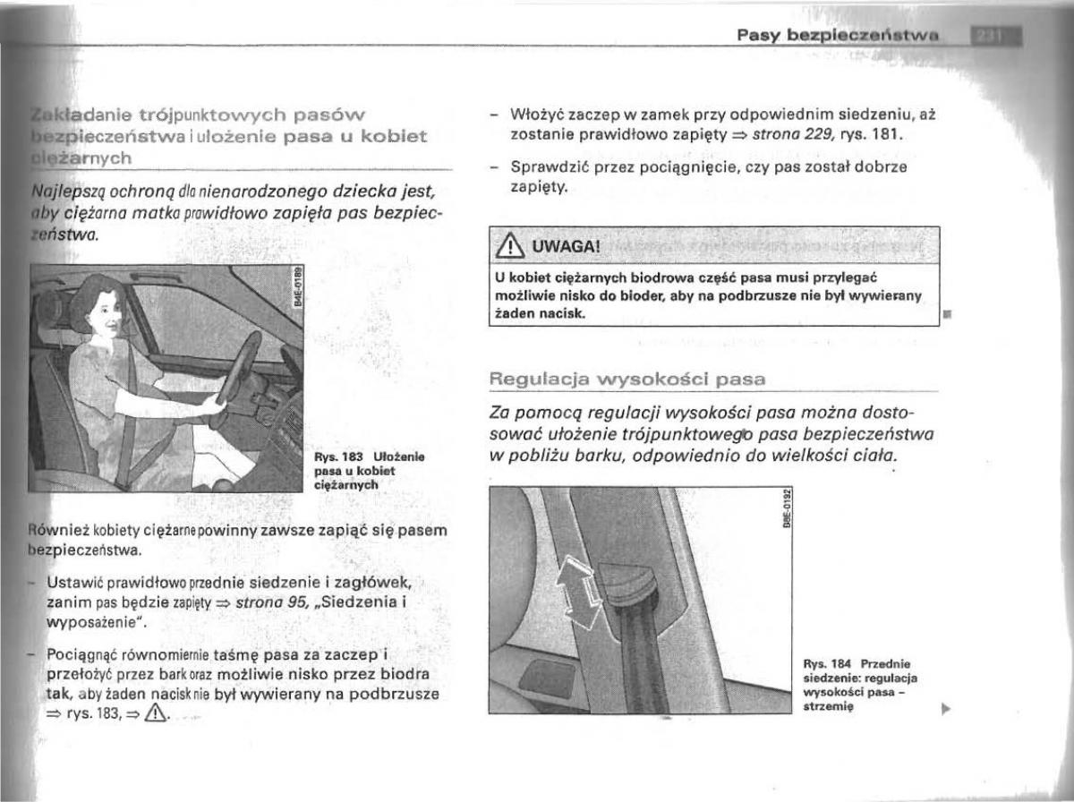 manual  Audi A4 B6 instrukcja / page 223