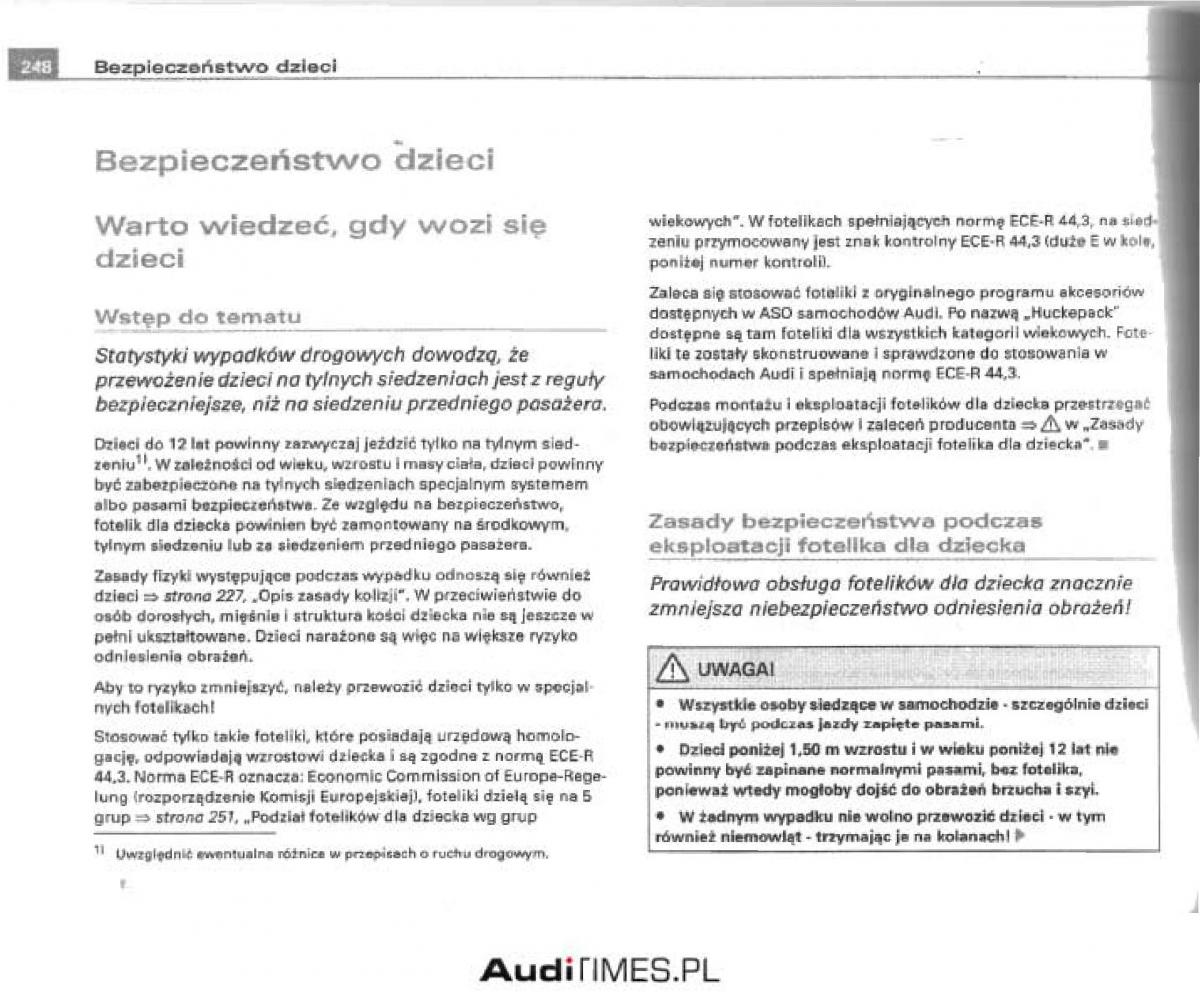 manual  Audi A4 B6 instrukcja / page 239