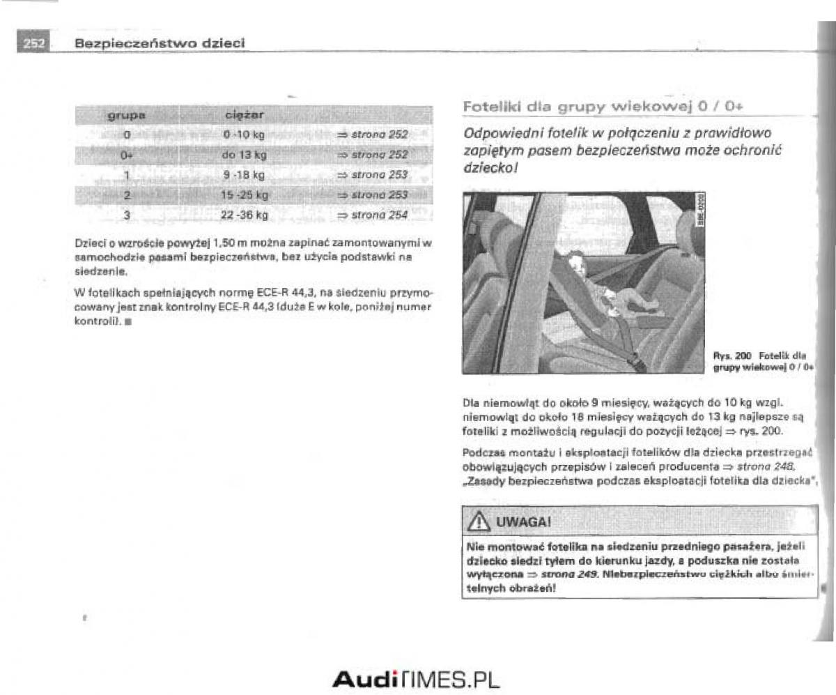 manual  Audi A4 B6 instrukcja / page 243