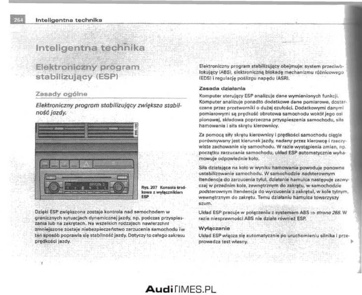 manual  Audi A4 B6 instrukcja / page 252