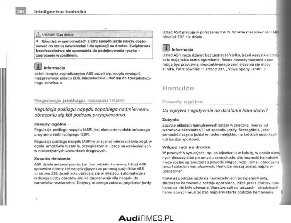 manual  Audi A4 B6 instrukcja / page 254