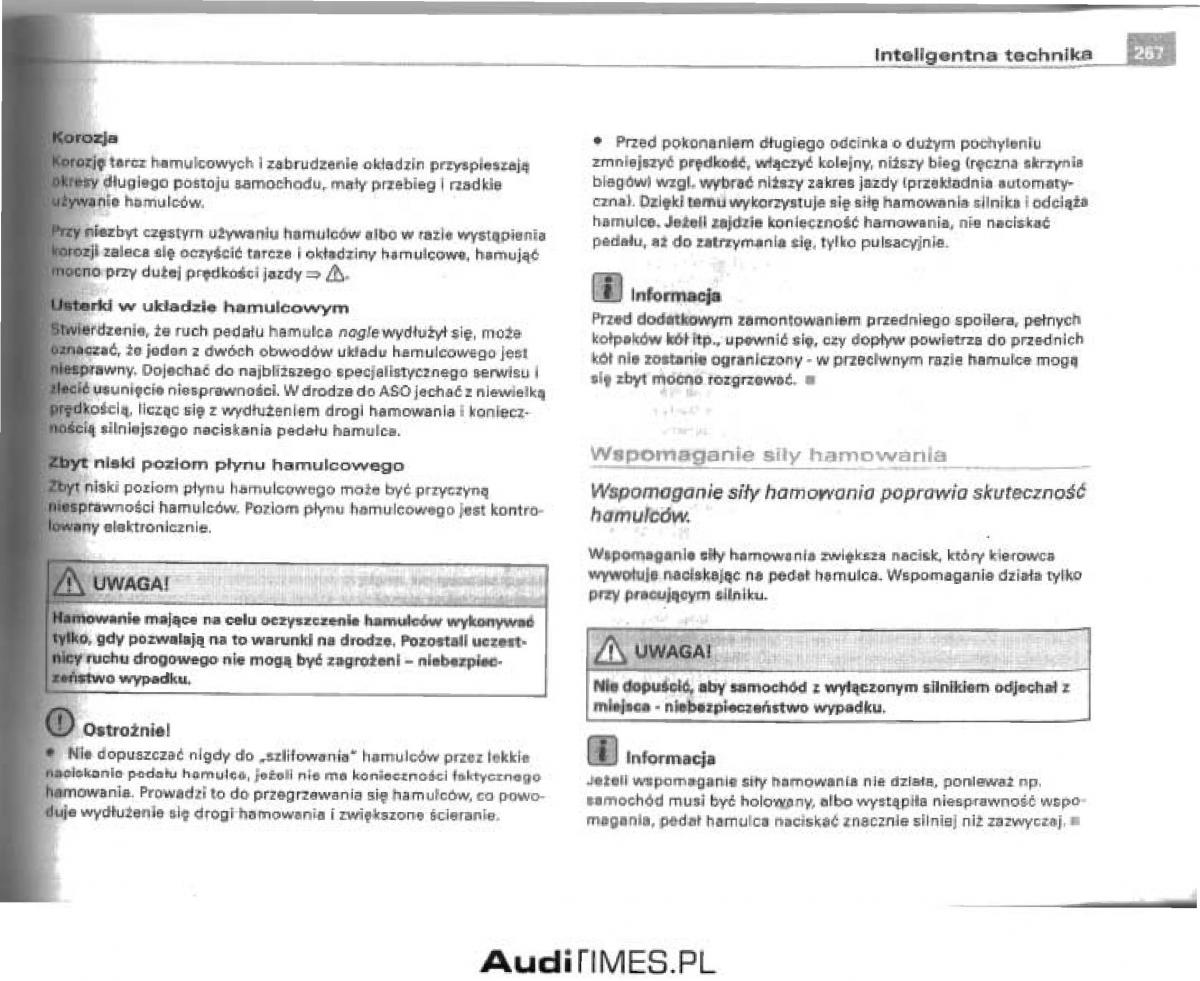 manual  Audi A4 B6 instrukcja / page 255