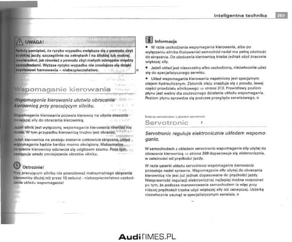 manual  Audi A4 B6 instrukcja / page 257