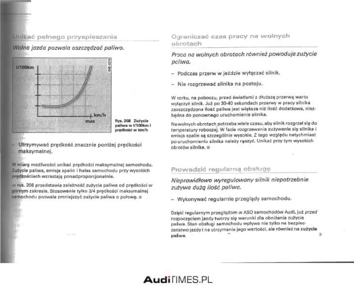 manual  Audi A4 B6 instrukcja / page 263