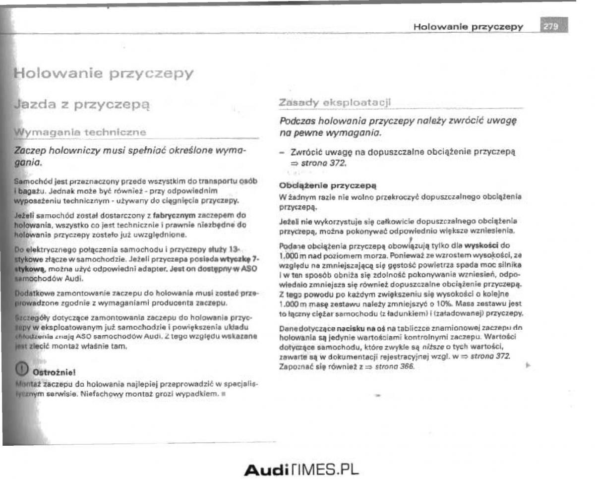 manual  Audi A4 B6 instrukcja / page 267