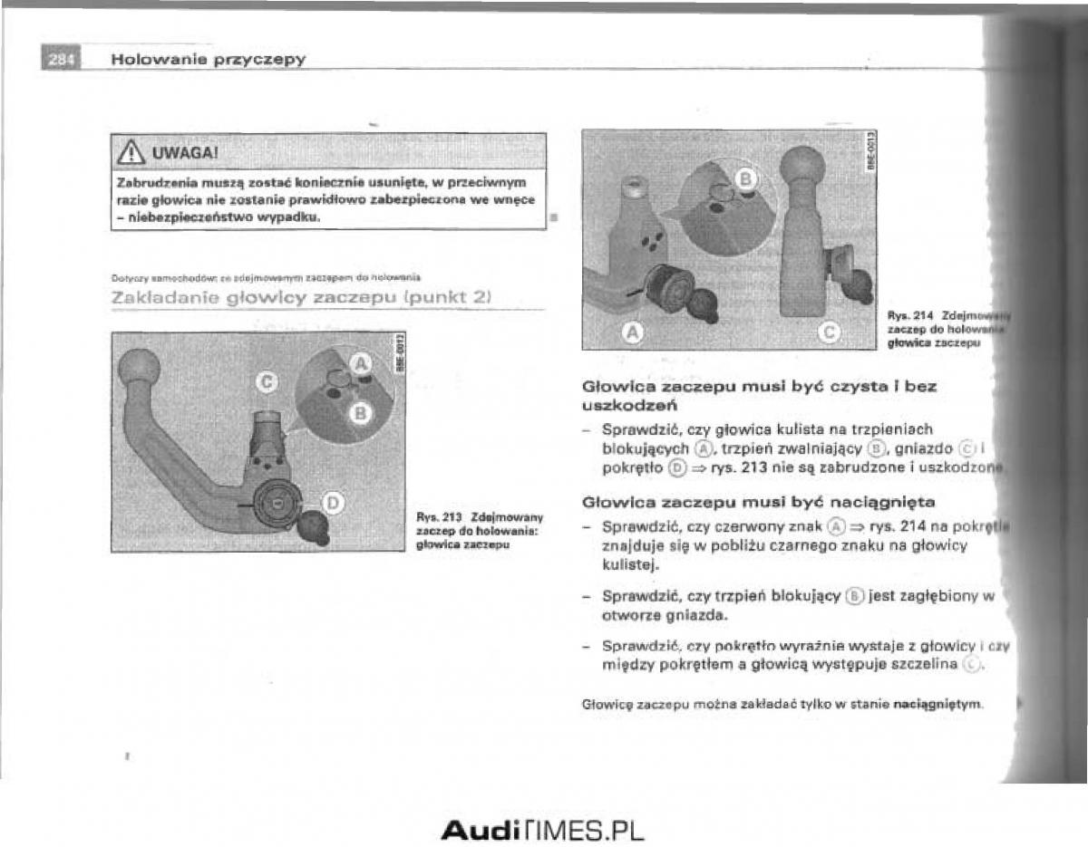 manual  Audi A4 B6 instrukcja / page 272