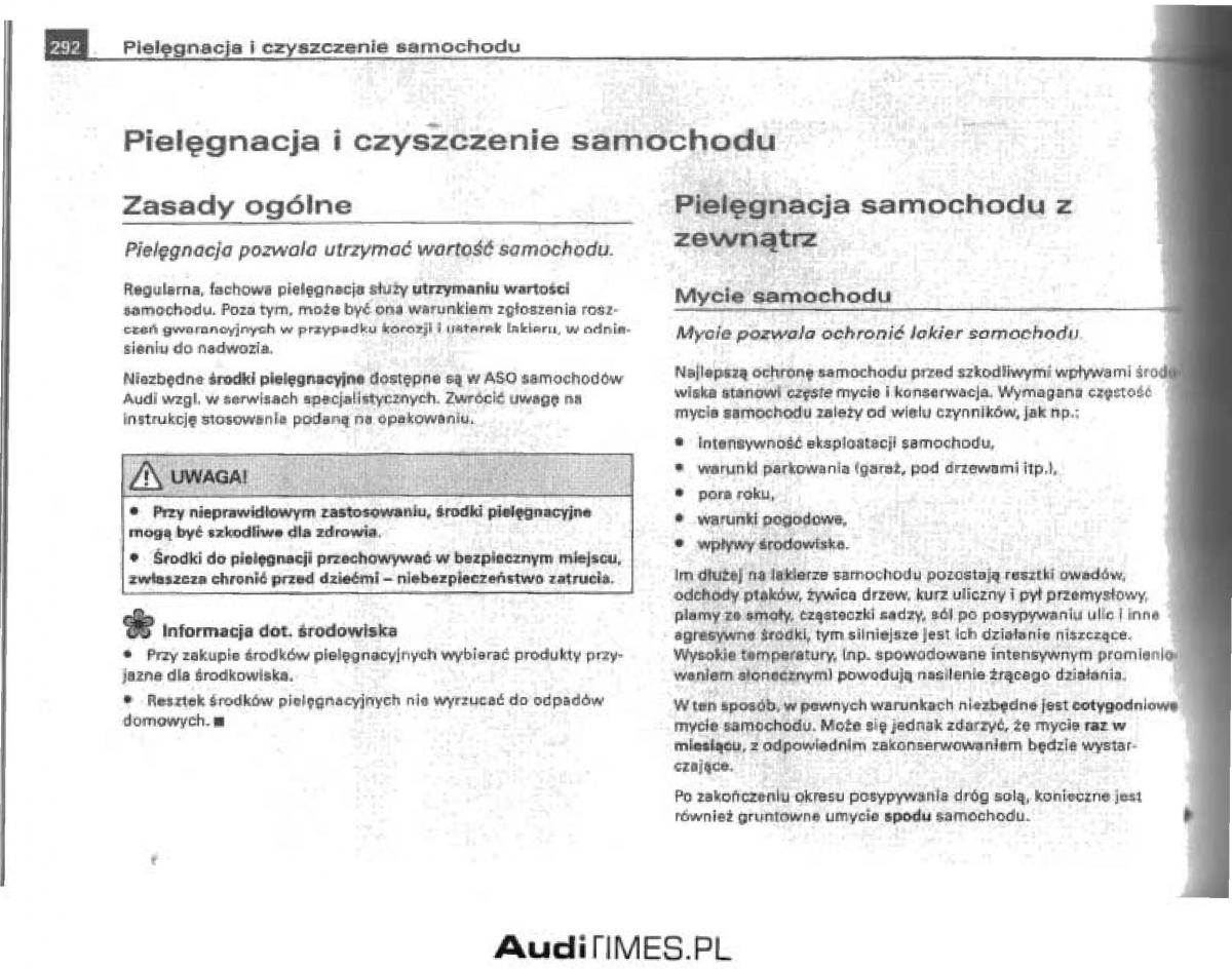 manual  Audi A4 B6 instrukcja / page 278