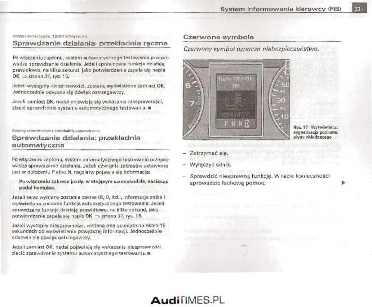 Audi A4 B6 instrukcja obslugi / page 28