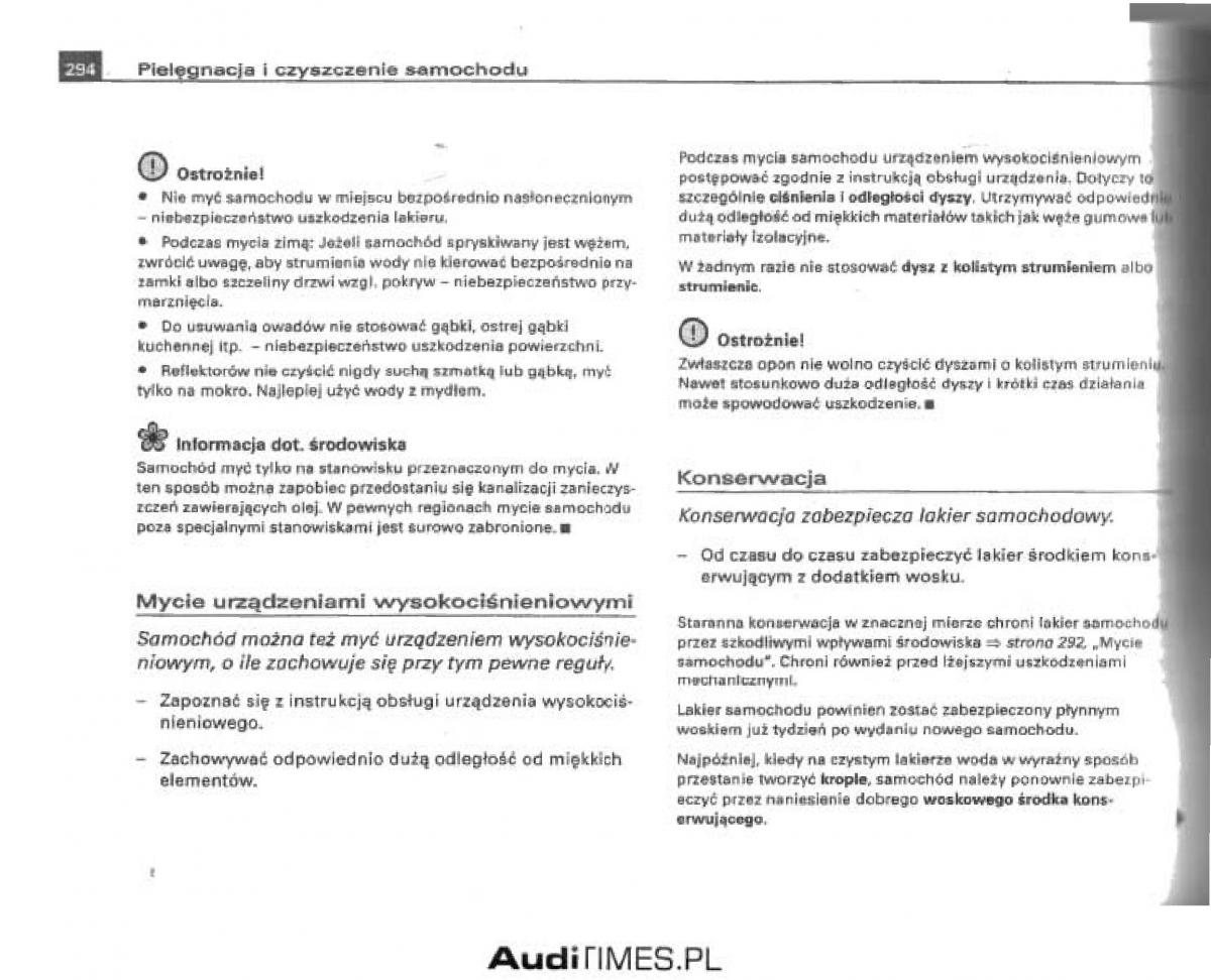 manual  Audi A4 B6 instrukcja / page 280