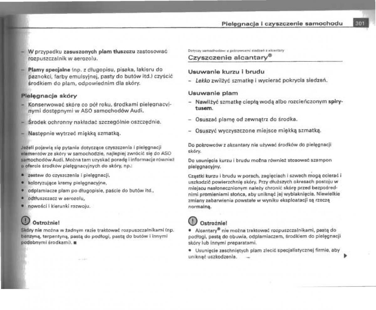 manual  Audi A4 B6 instrukcja / page 287