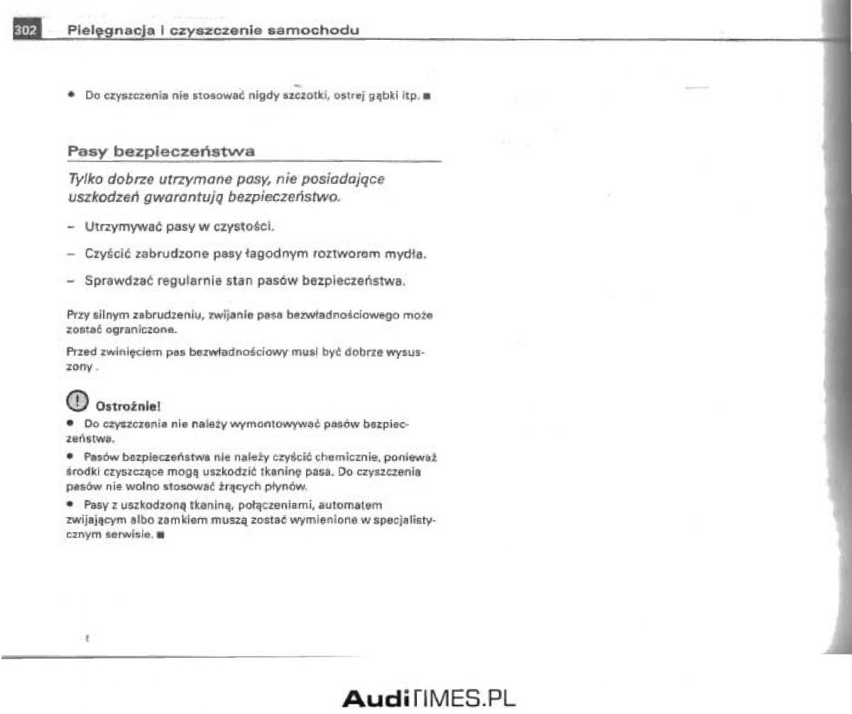 manual  Audi A4 B6 instrukcja / page 288