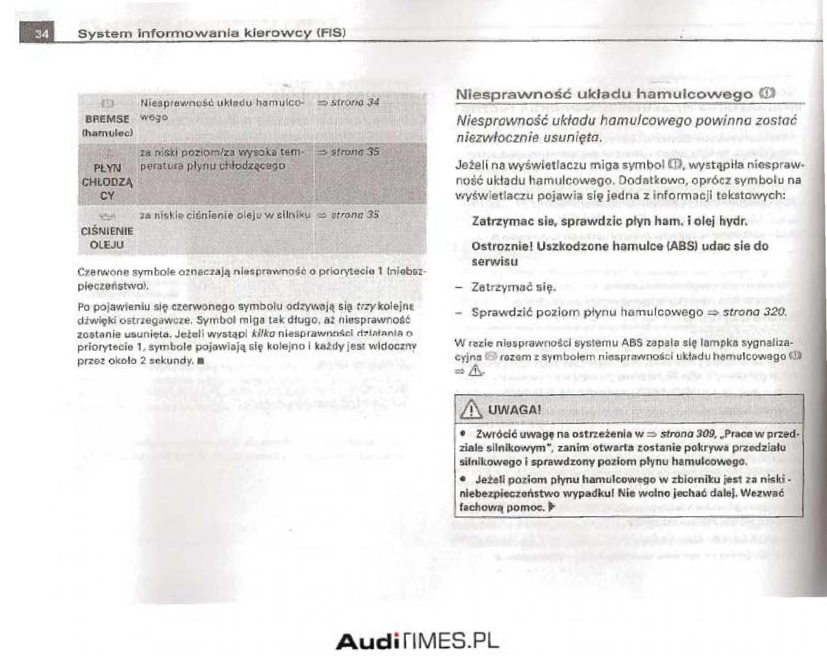 Audi A4 B6 instrukcja obslugi / page 29