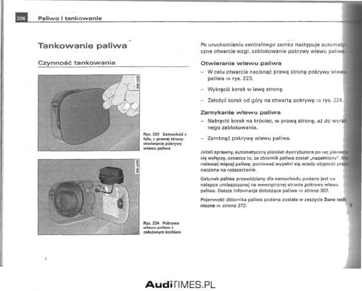 manual  Audi A4 B6 instrukcja / page 292