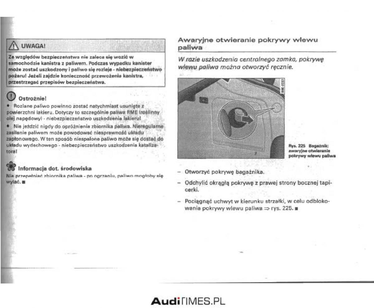 manual  Audi A4 B6 instrukcja / page 293