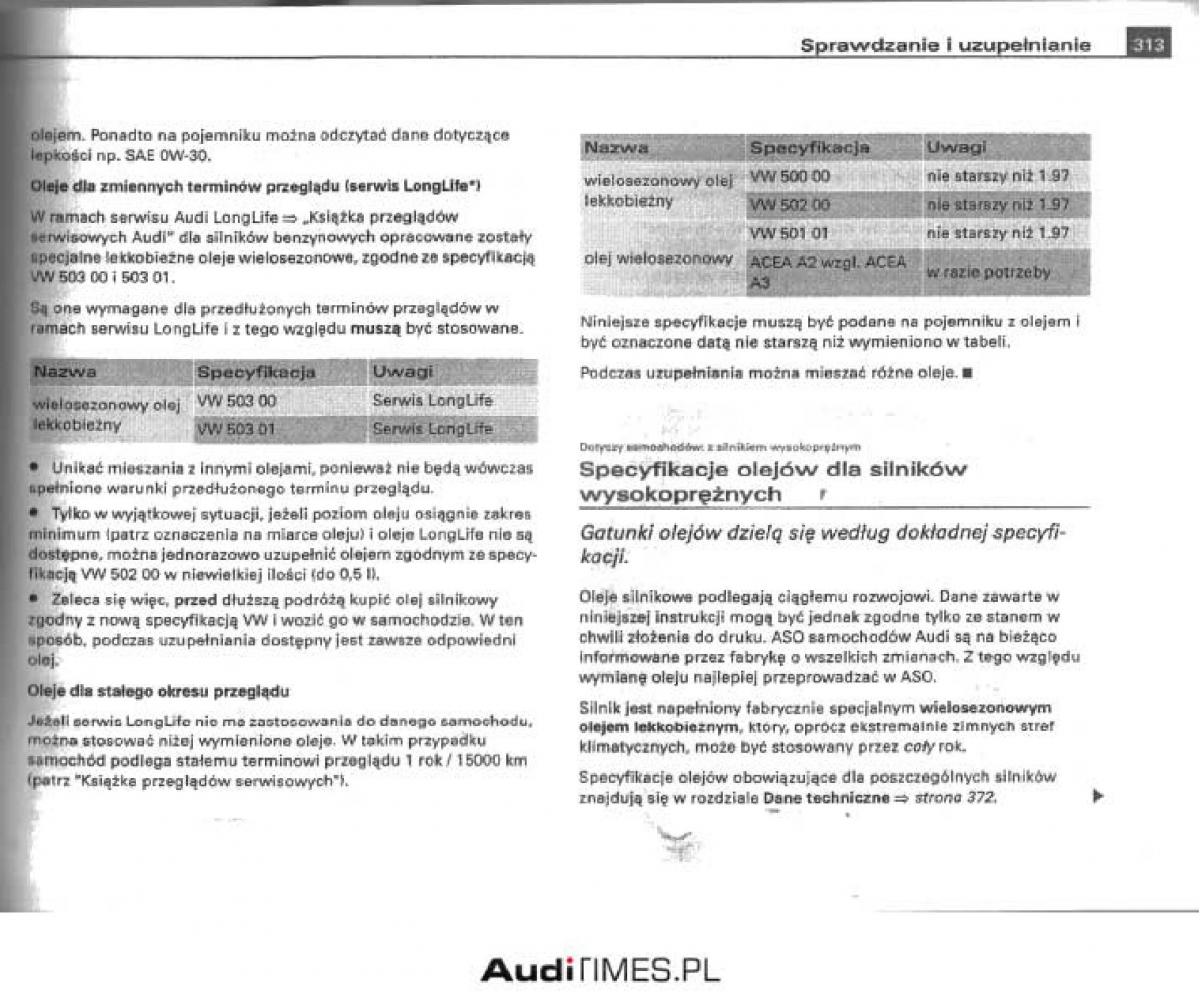 manual  Audi A4 B6 instrukcja / page 299