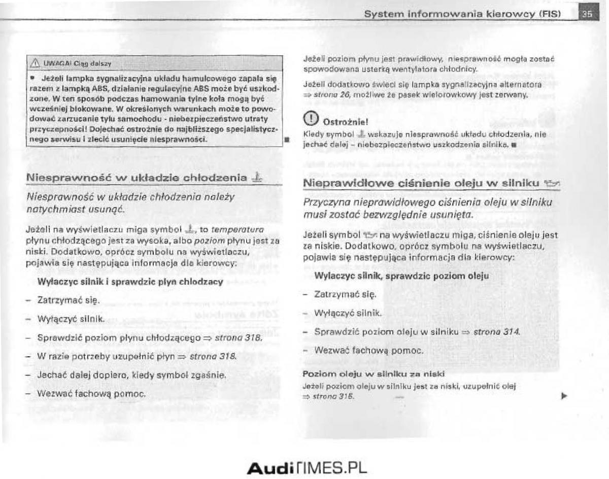 Audi A4 B6 instrukcja obslugi / page 30