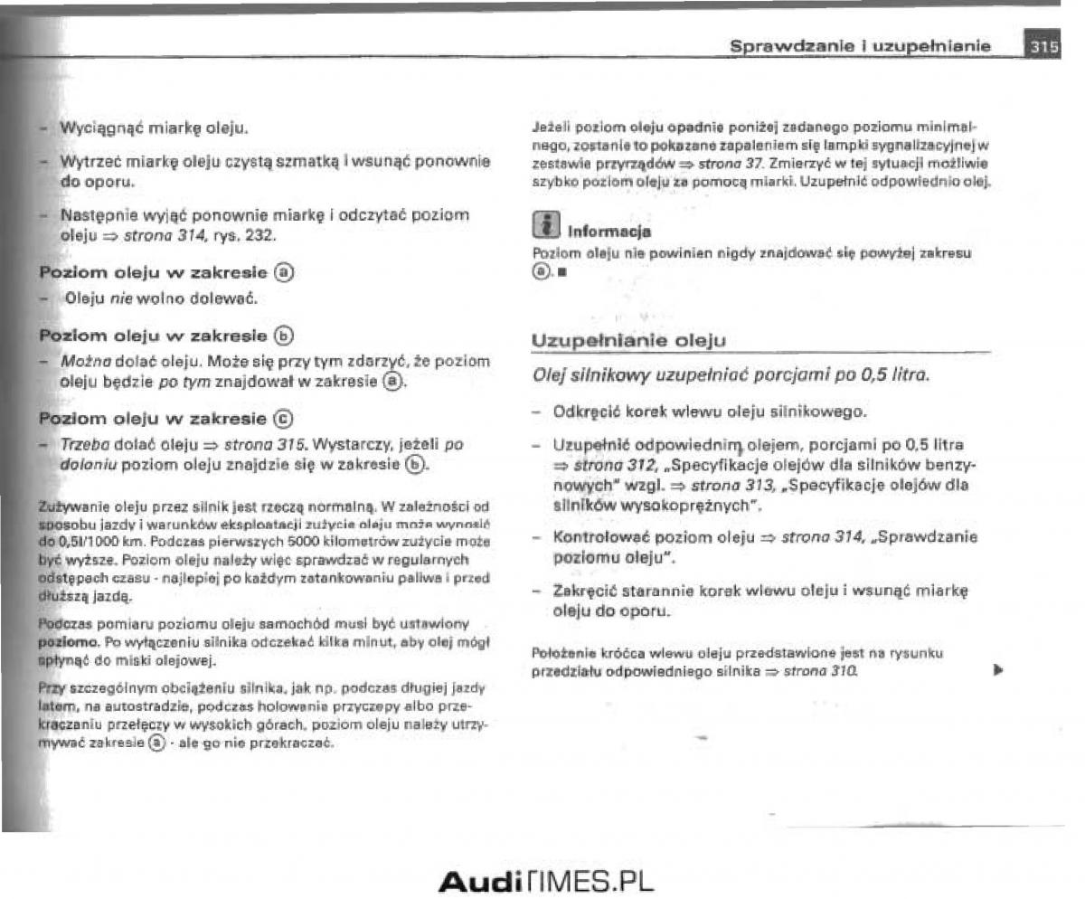 manual  Audi A4 B6 instrukcja / page 301