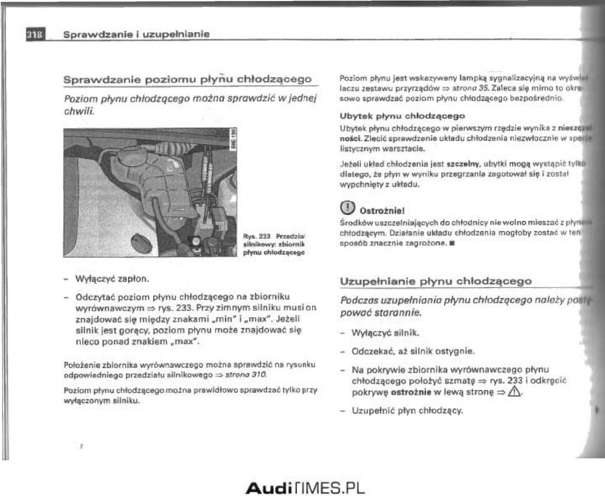 manual  Audi A4 B6 instrukcja / page 304