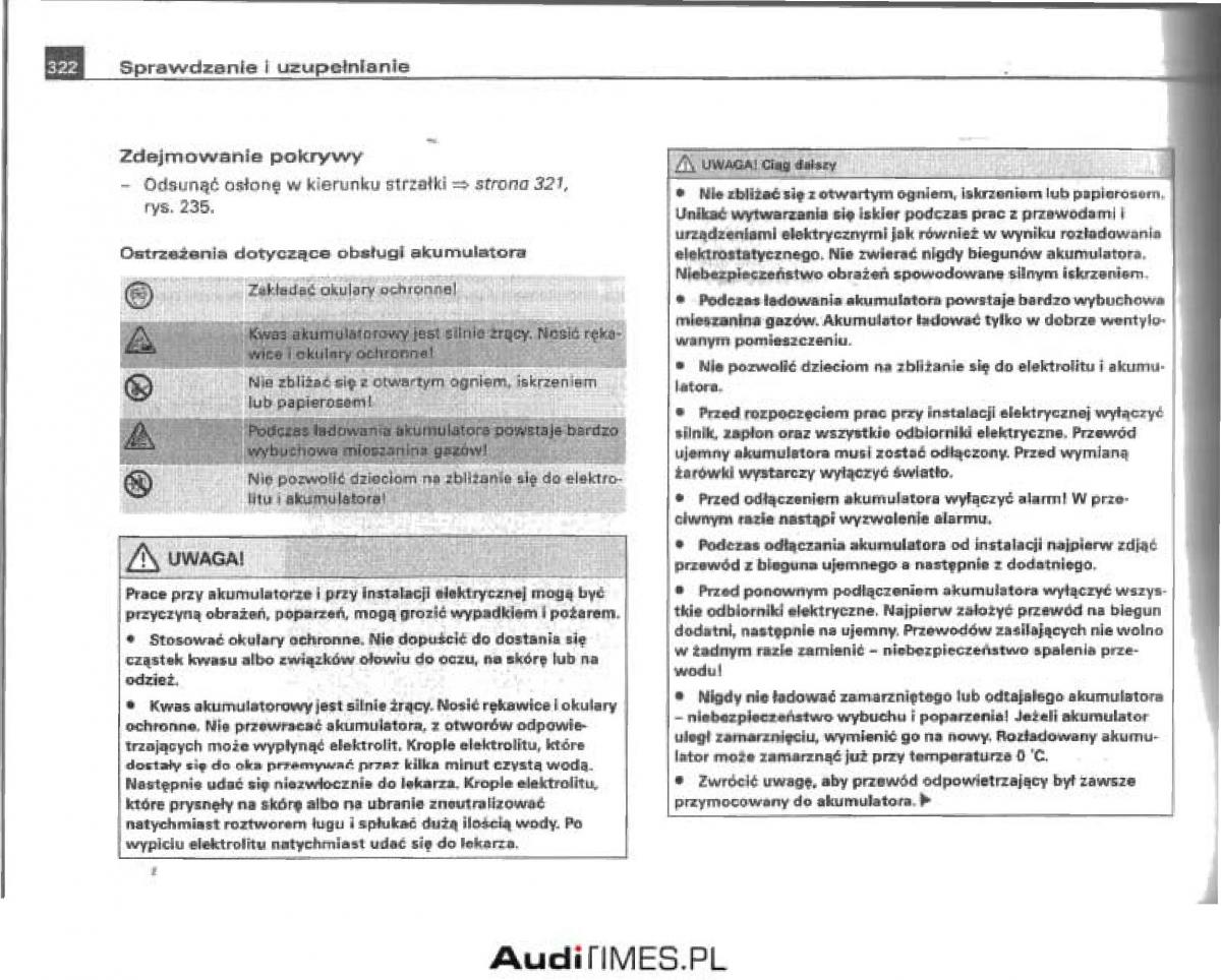 Audi A4 B6 instrukcja obslugi / page 308