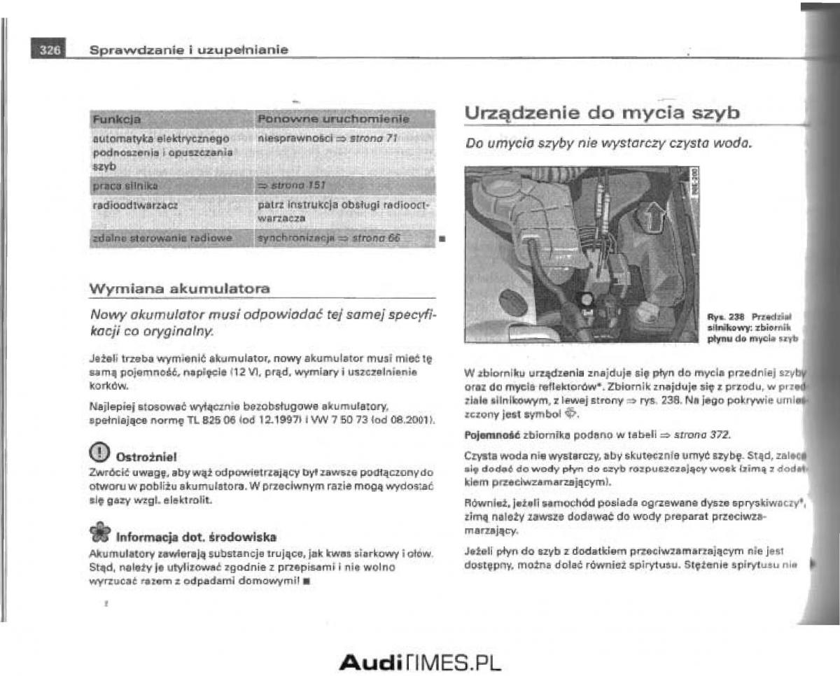 manual  Audi A4 B6 instrukcja / page 312