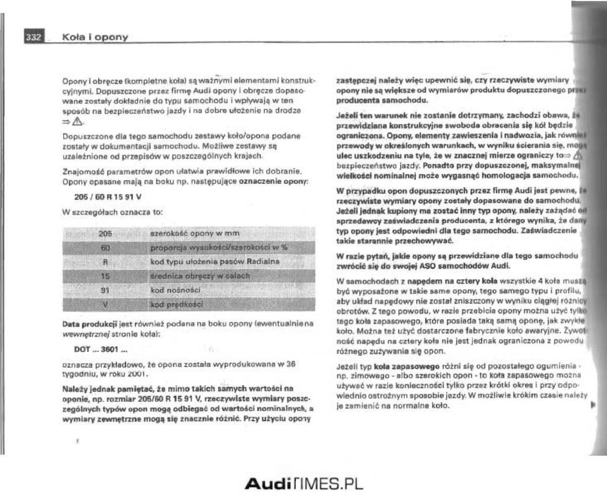 manual  Audi A4 B6 instrukcja / page 318