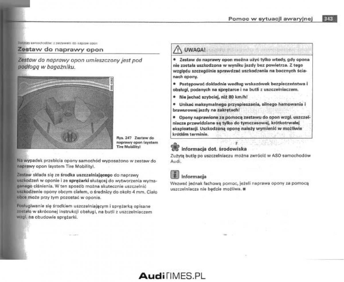 manual  Audi A4 B6 instrukcja / page 327