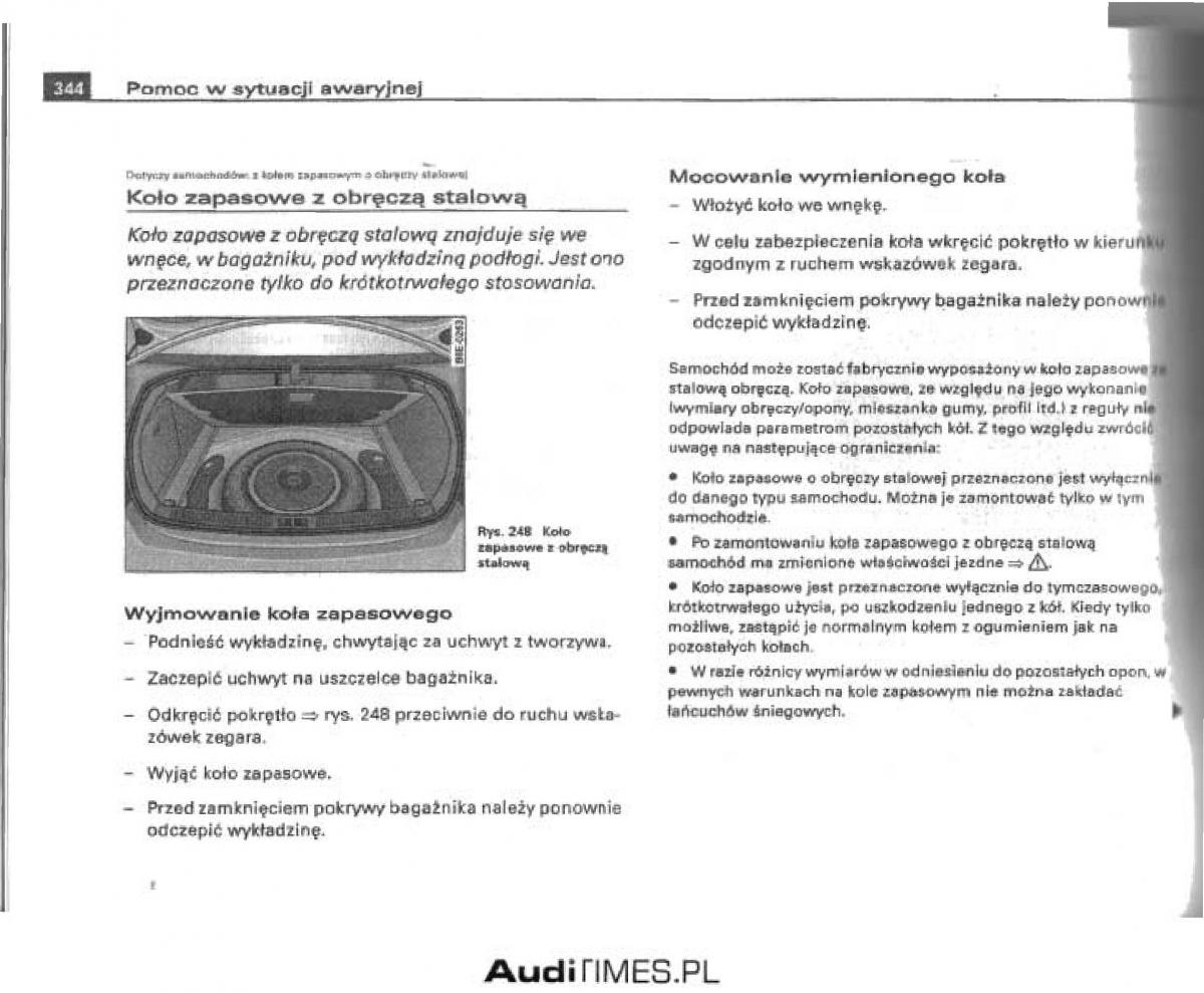 manual  Audi A4 B6 instrukcja / page 328