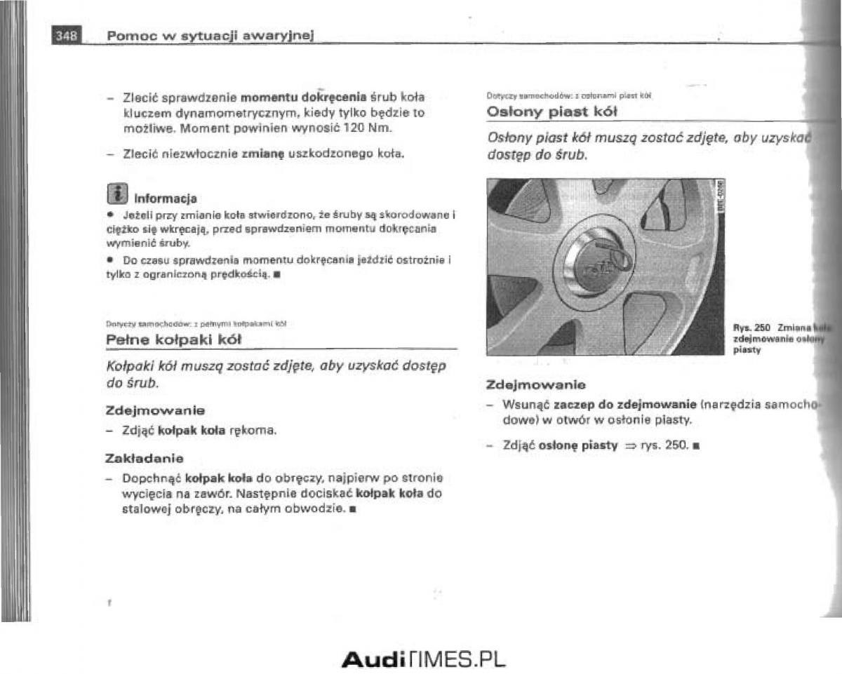 manual  Audi A4 B6 instrukcja / page 332