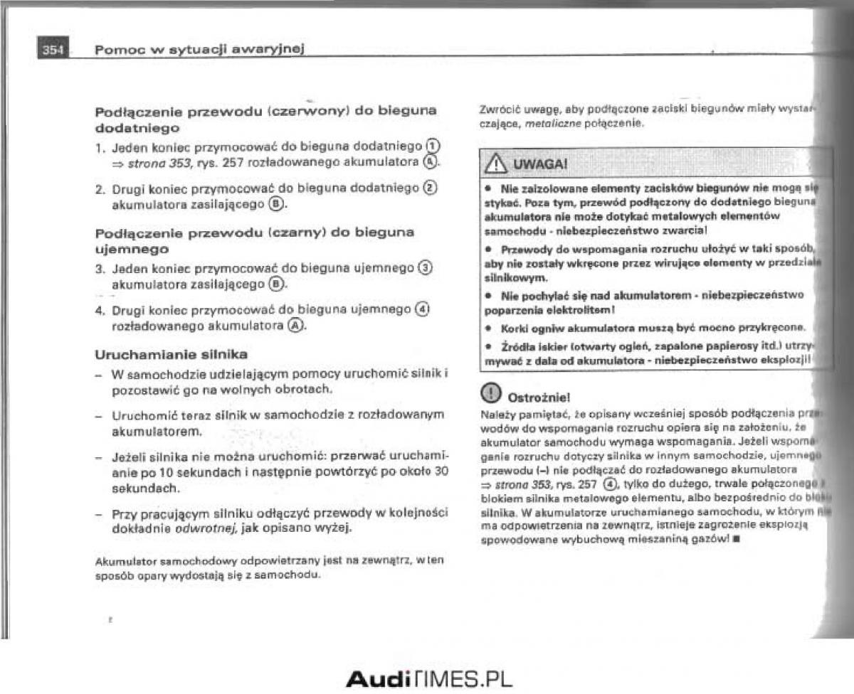 Audi A4 B6 instrukcja obslugi / page 338