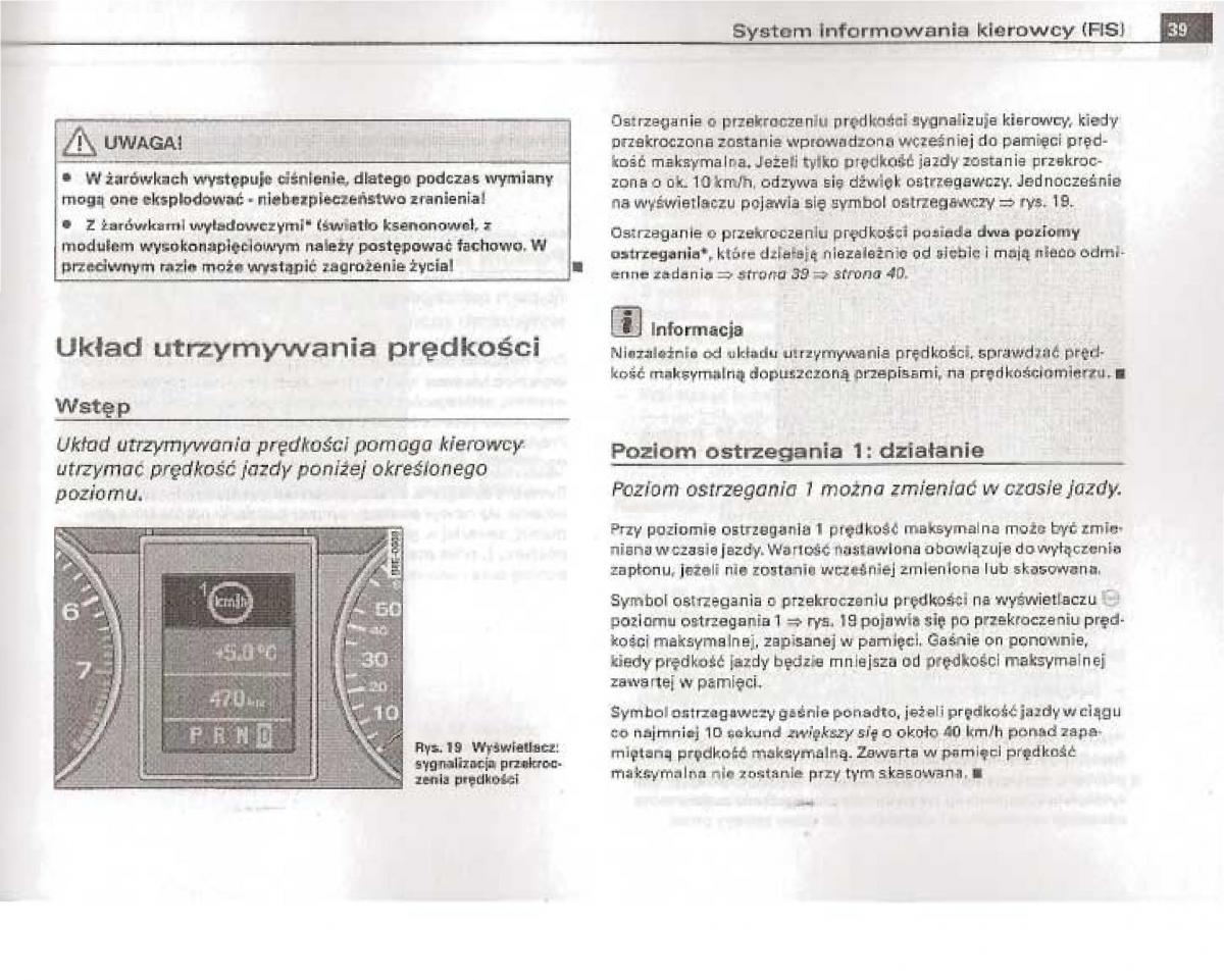 manual  Audi A4 B6 instrukcja / page 34