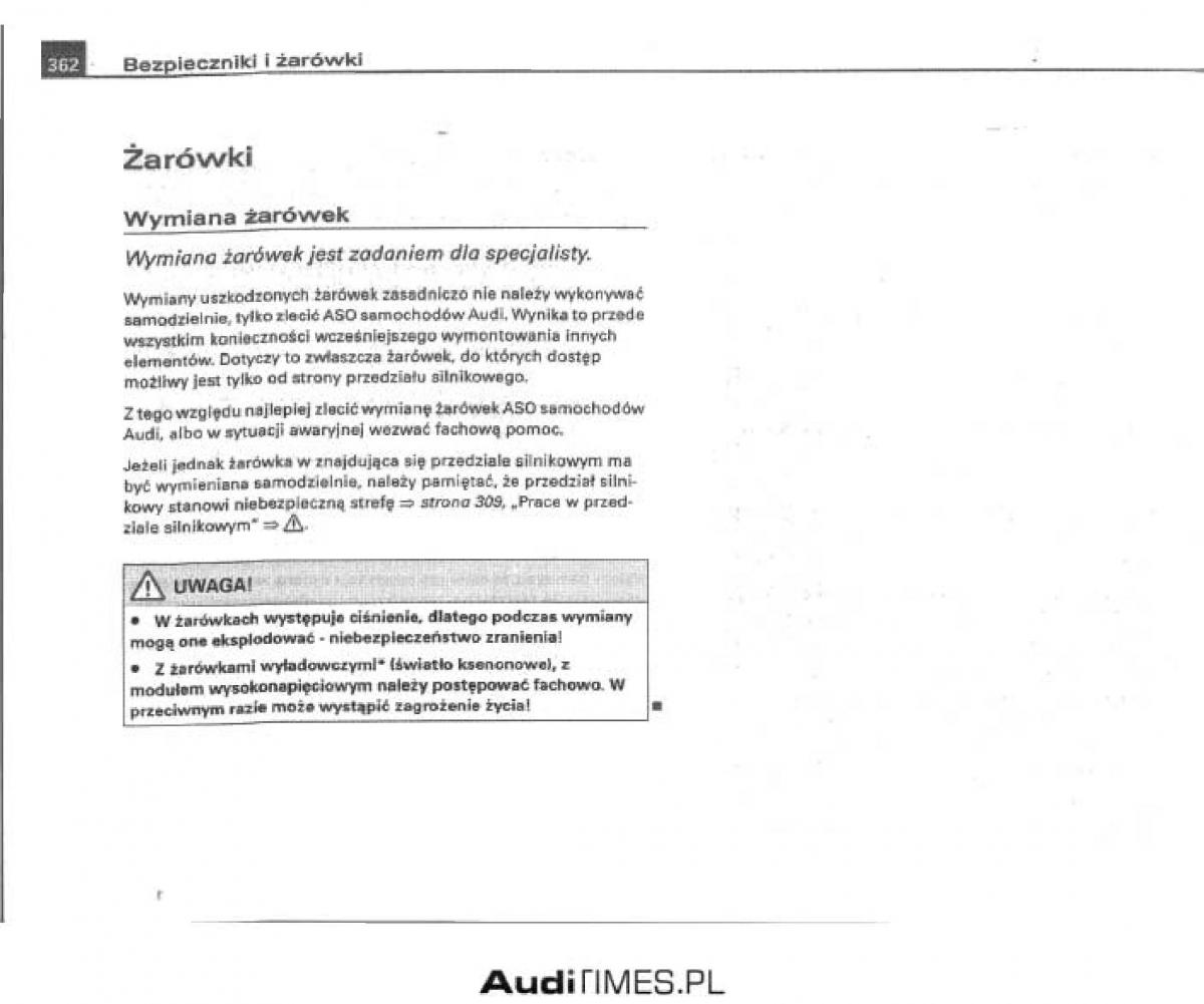 manual  Audi A4 B6 instrukcja / page 346