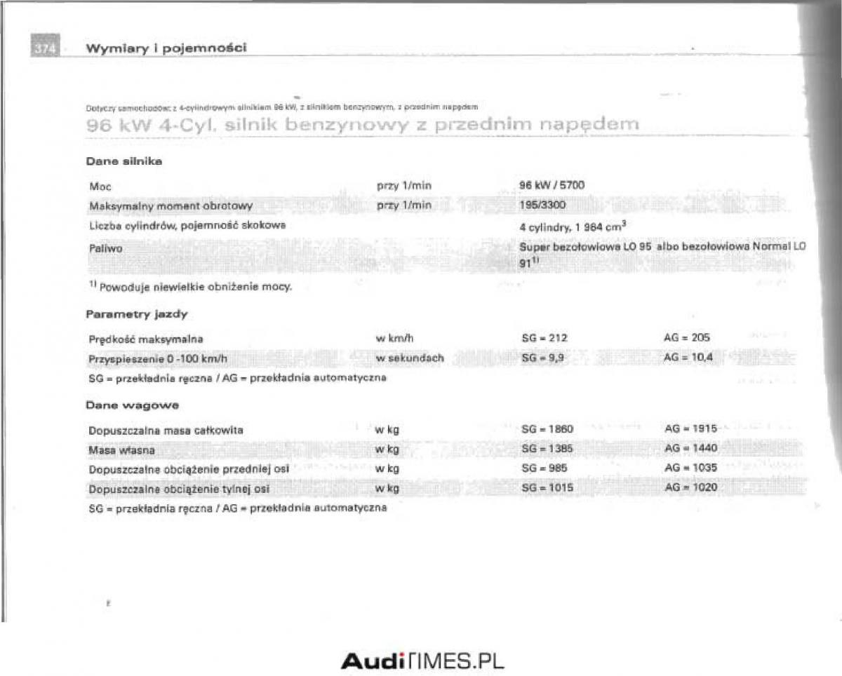 manual  Audi A4 B6 instrukcja / page 353