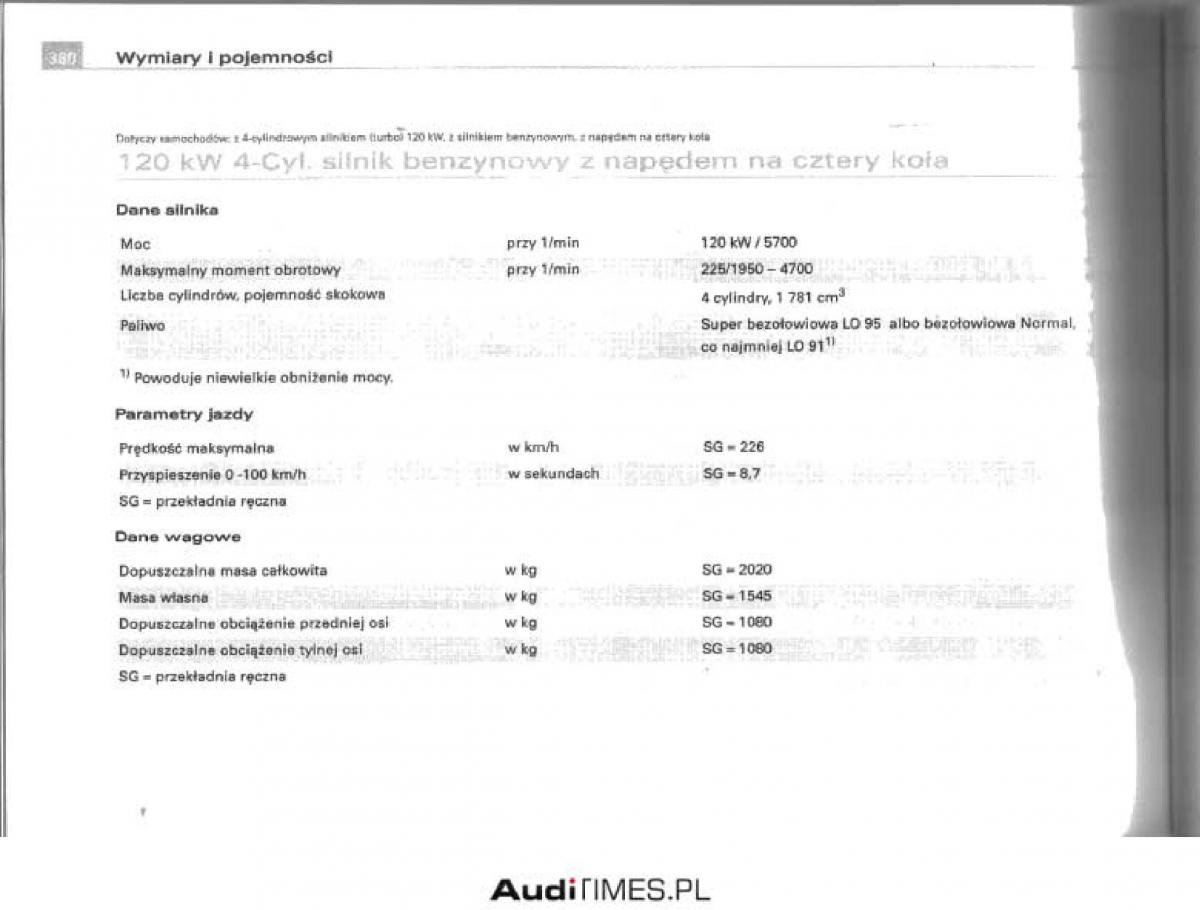 manual  Audi A4 B6 instrukcja / page 359