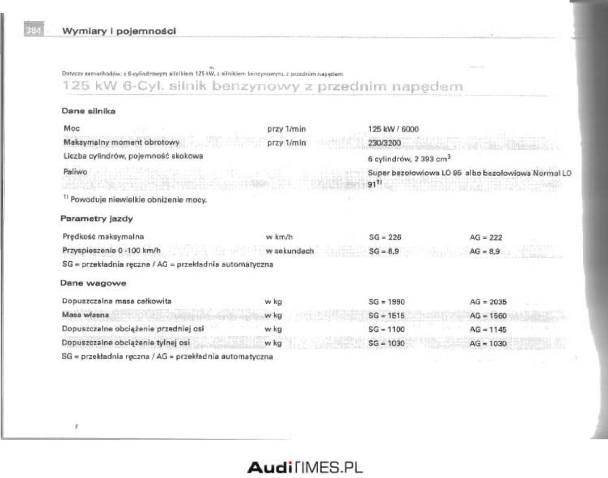 manual  Audi A4 B6 instrukcja / page 363