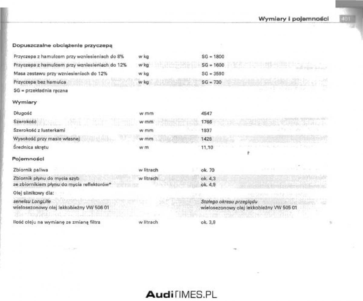 manual  Audi A4 B6 instrukcja / page 379