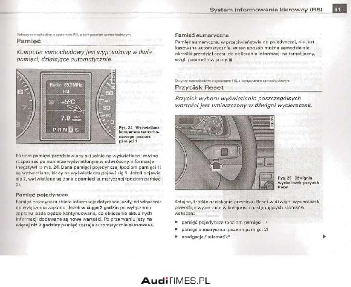 manual  Audi A4 B6 instrukcja / page 38